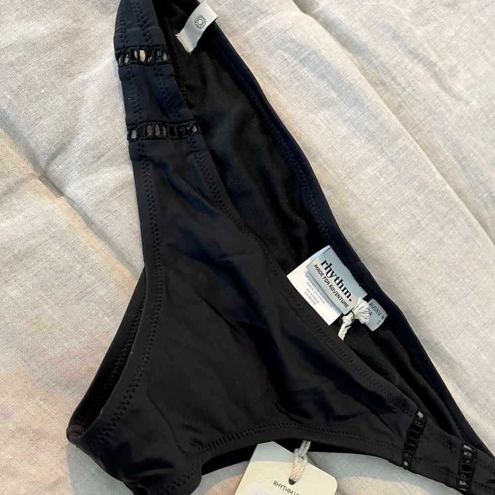 Rhythm - “My Cheeky Pant Black” Bathing Suit Bottom Only — SIZE 8 / S